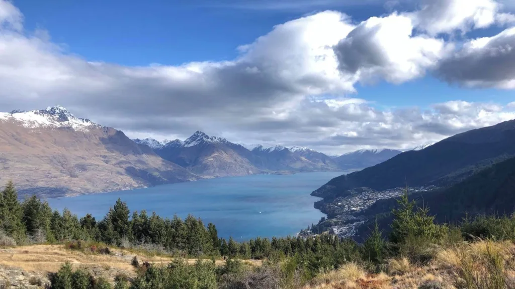 view of queenstown from Queenstown Hill