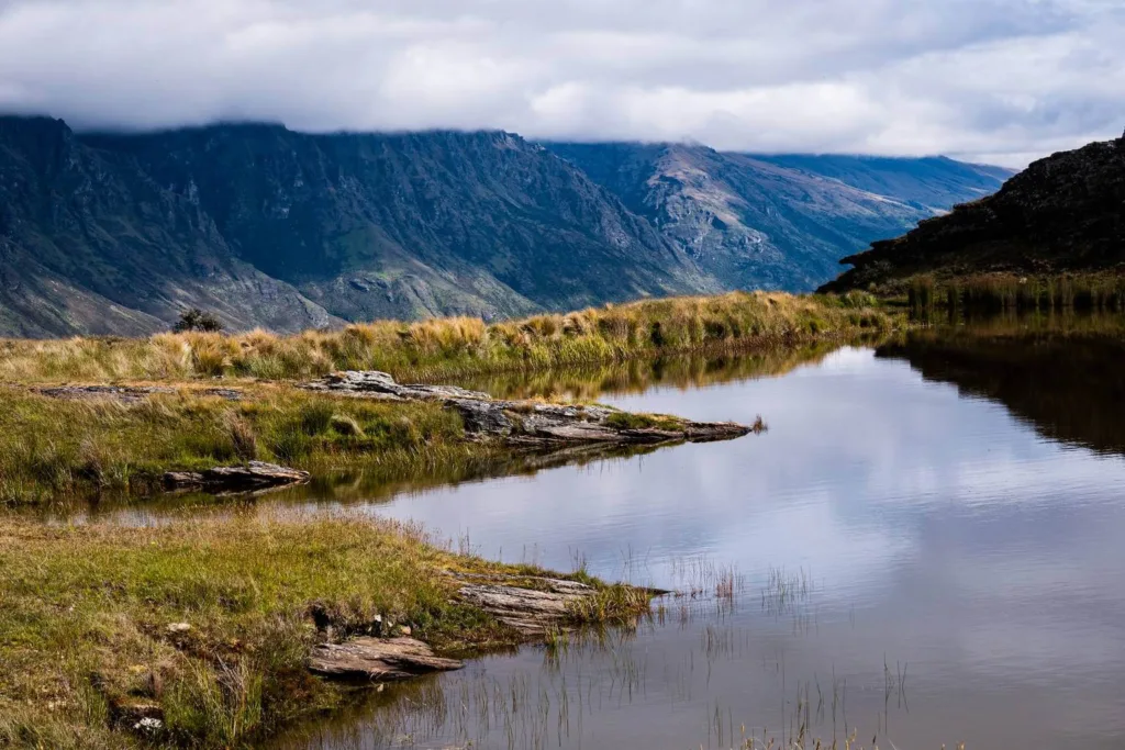 Deer park heights lake in the mountains